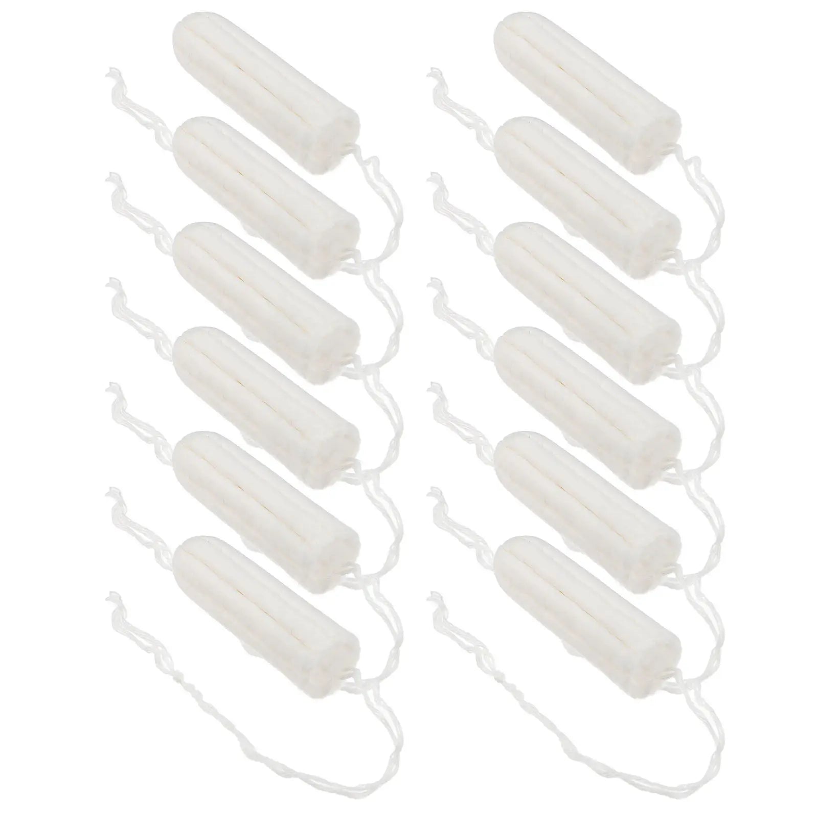 10Pcs Sanitary Tampons Cotton High-Grade Safe Reliable Disposable Comfortable Finger Push- Female Menstrual Supplies
