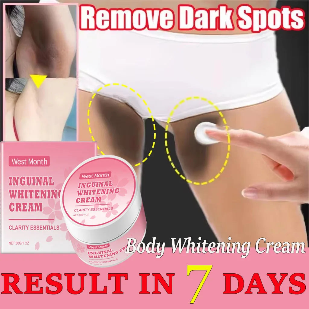 Niacinamide Body Whitening Cream For Underarm Bleaching Armpit Lightening Intimate Area  Moisturizer Korean Skin Care Product