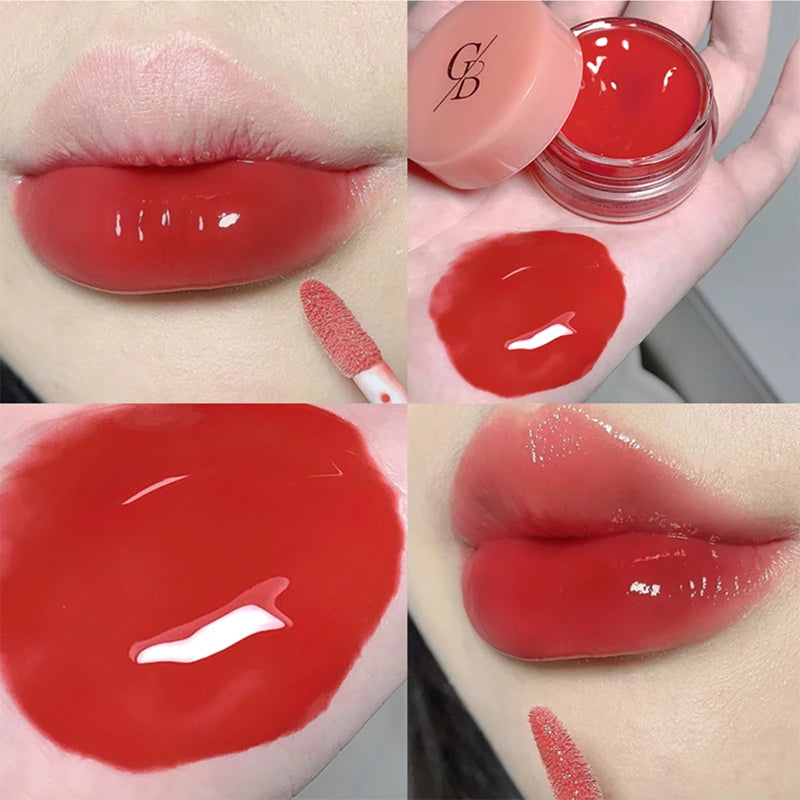 Gege Bear Jarred Jam Lip Gloss — Hydrating Water-Gloss Finish, Plumping Effect, Long-Wearing and Non-Transfer Formula for a Glas