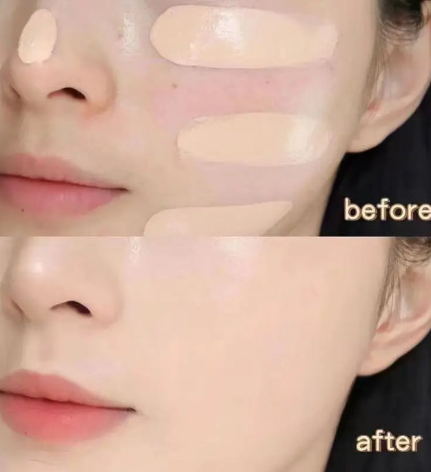 Liquid foundation naturally covers flaws without sticking powder, plain face cream, transparent foundation, conceals blemishes - BlissFully