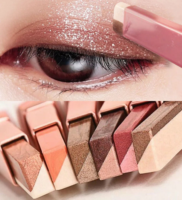 Two Color Gradient Eye Shadow Stick Three Dimensional Natural  Without Taking Off Makeup
