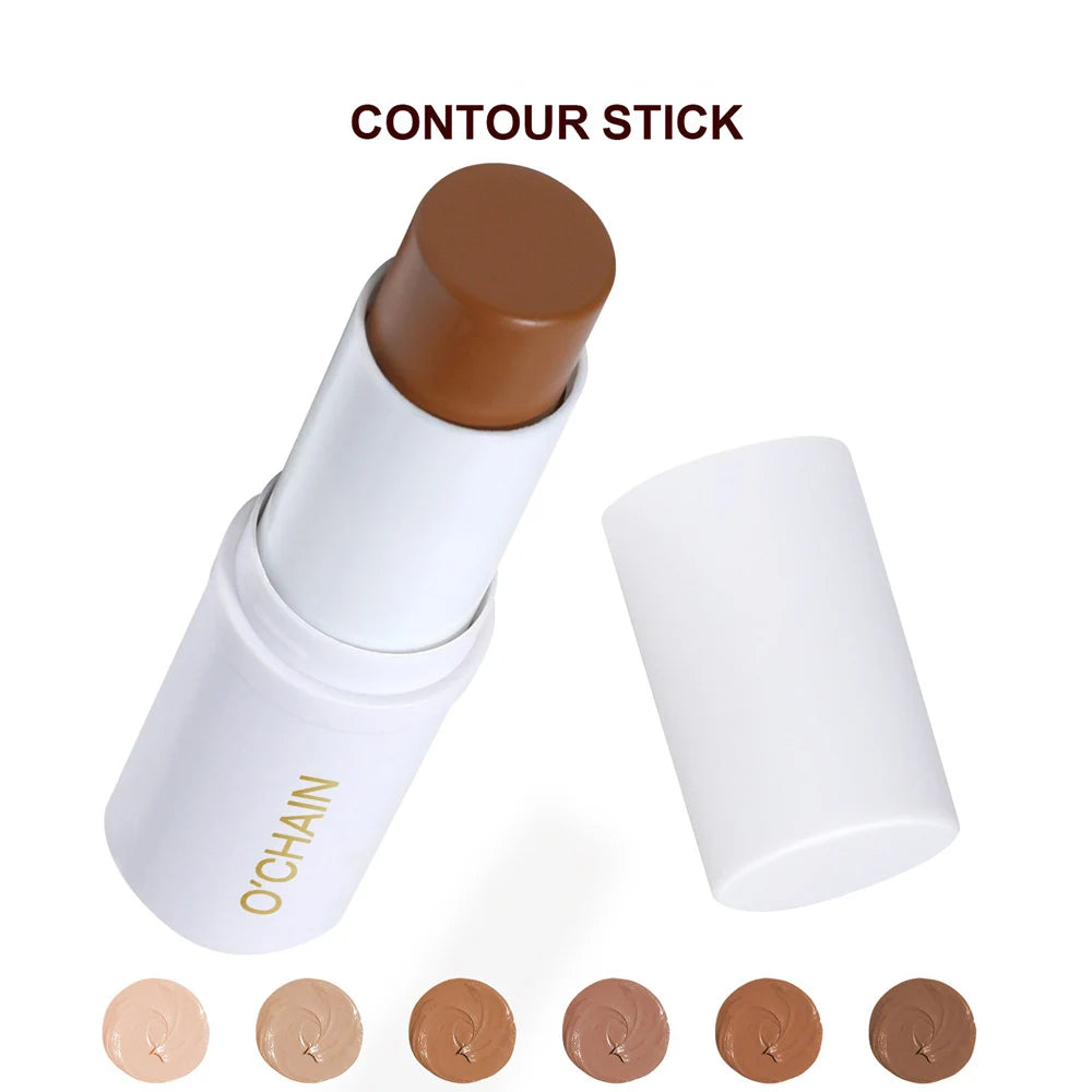 Contour Stick Cream Long-wear Lightweight Stick Easy to Sculpt Face Natural Concealer Bronzer Contouring Makeup Pen
