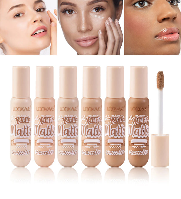 Liquid Concealer Stick Foundation Cream 6 Color Moisturizing Full Coverage Acne Dark Circle Natural Matte Concealer Cream Makeup