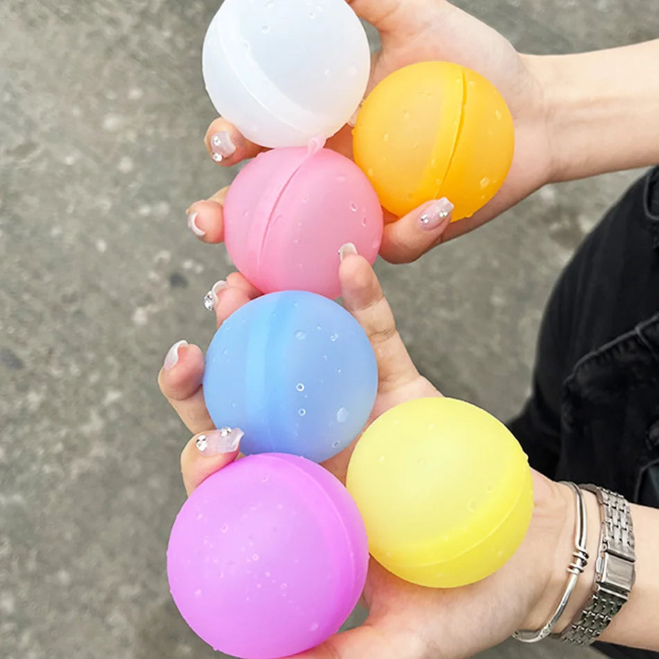 New Reusable Water Balloons Refillable Water Balloon Quick Fill Self Sealing Water Bomb Splash Balls for Kids Swimming Pool