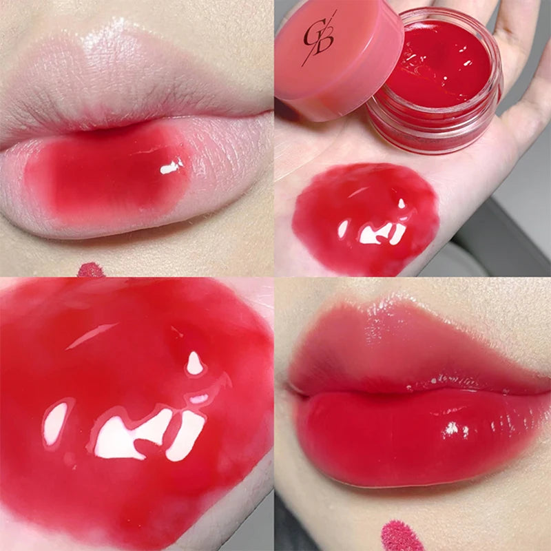 Gege Bear Jarred Jam Lip Gloss — Hydrating Water-Gloss Finish, Plumping Effect, Long-Wearing and Non-Transfer Formula for a Glas