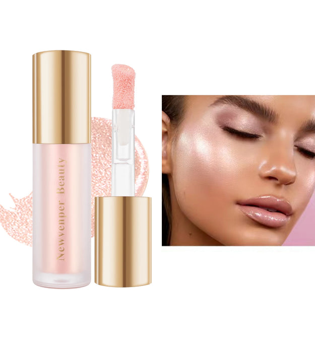 Liquid Highlighter, Moisturizing Liquid Illuminator for Face & Body, High Glossy Finish, Natural Glow Liquid Luminizer