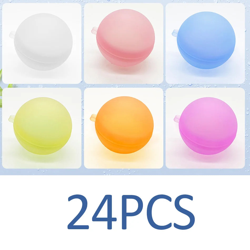 New Reusable Water Balloons Refillable Water Balloon Quick Fill Self Sealing Water Bomb Splash Balls for Kids Swimming Pool