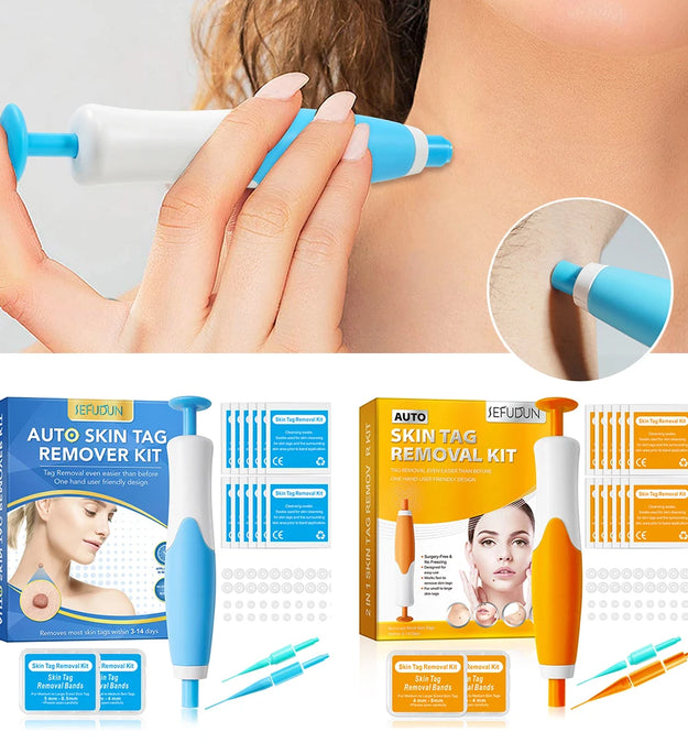 2 IN 1 Auto Micro Skin Tag Remover Device Standard And Micro Skin Tag Removal Kit Adult Mole Wart Remover Face Care Beauty Tools
