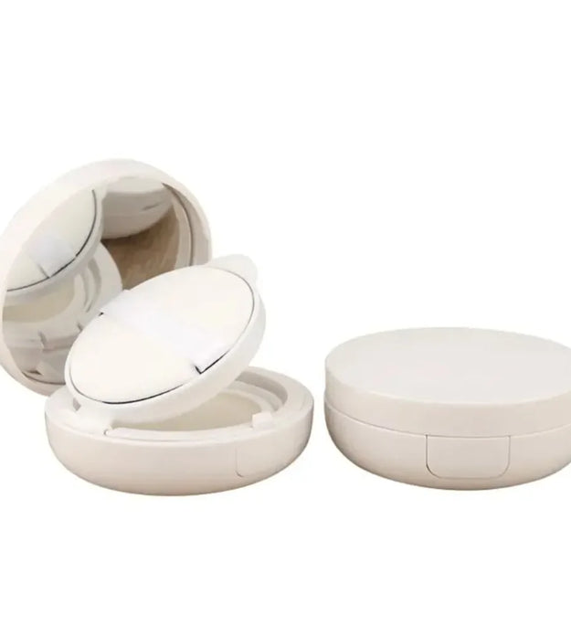15g/0.5oz Empty Air Cushion Puff Box Portable Cosmetic Makeup Case Container with Powder Sponge Mirror for BB Cream Foundation