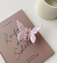 Super Fairy Three-Dimensional Butterfly Half-Tied Hair Back Of The Head Acetate Clip Hair Accessories For Women - BlissFully