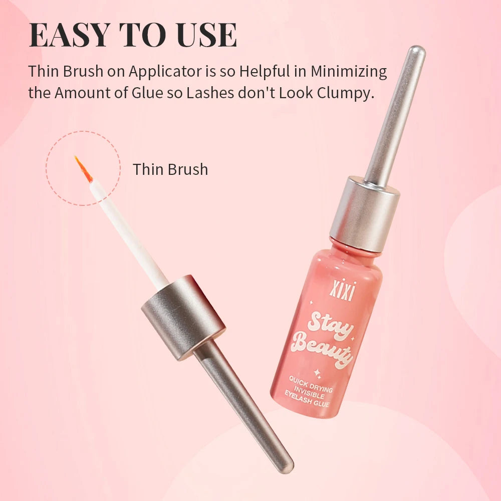 Eyelash Extension Glue Long Lasting Makeup Lashes Extension Glue for Eyelashes Waterproof Fast Dry Transparent Eye Lash Glue