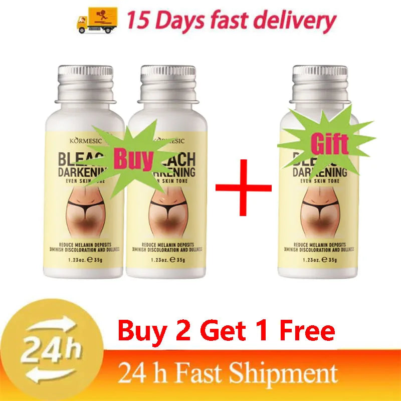 Whitening Body Cream Private Parts Underarm Bleaching Serum Whiten Butt Knee Brighten Inner Thigh Intimate Dark Remove Melanin