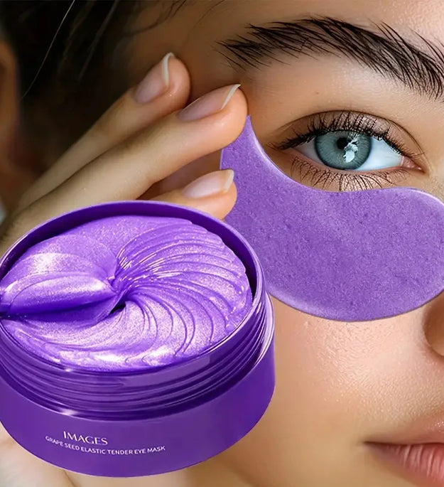 IMAGES Grape Moisturizing Collagen Eye Mask Anti Dark Circles Eye Bags Anti-aging Eyes Masks Beauty Skin Care Eye Patches 60Pcs