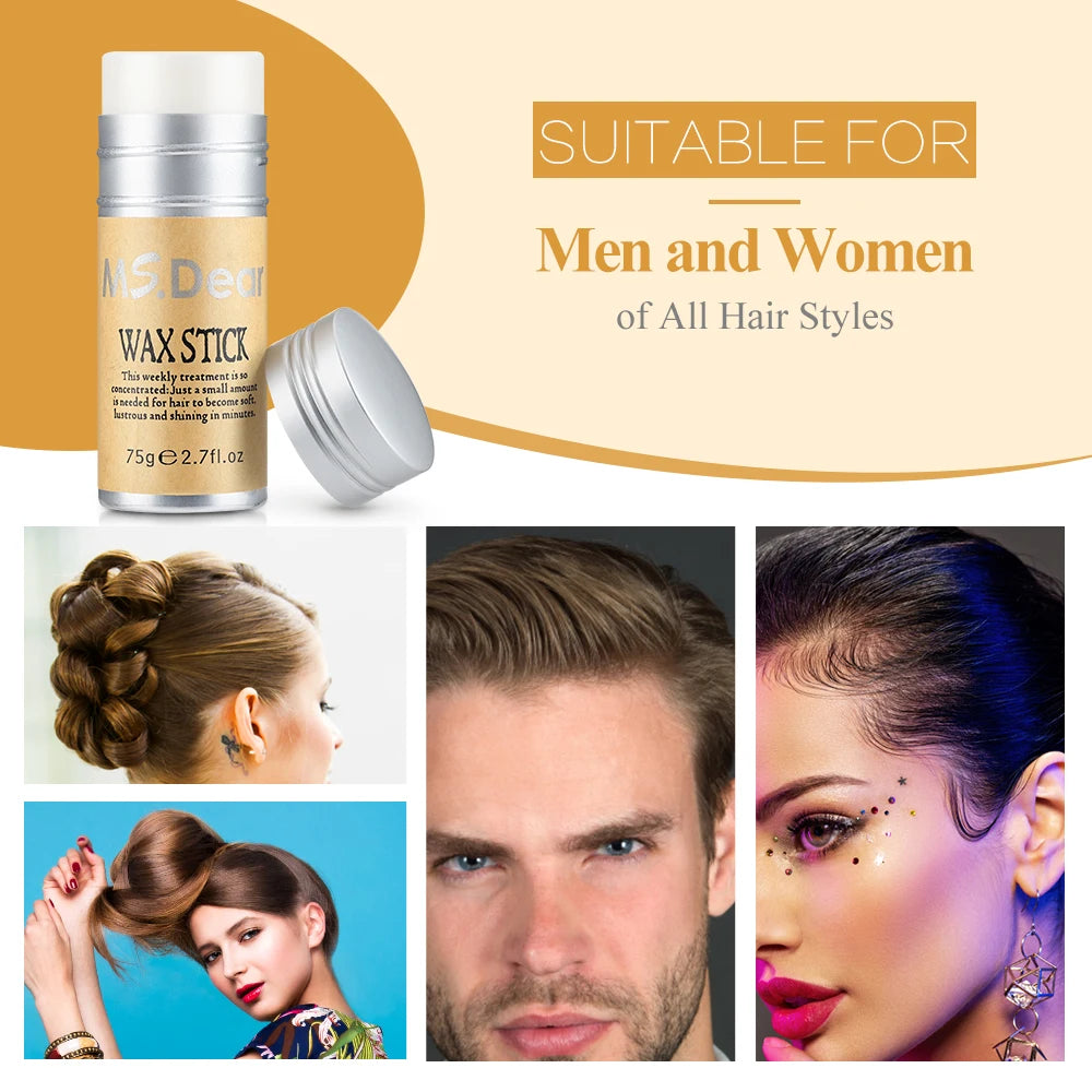 Hair Wax Stick For Wig Professional Hair Wax Stick Gel Cream Non-Greasy Style Hair Wax Stick For Men Women Broken Hair Artifact - BlissFully