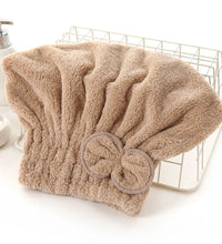 1Pc Microfiber Hair Drying Towels Head Wrap with Bow-Knot Shower Cap Hair Turban HairWrap Bath Cap for Curly Long Wet Hair Gift - BlissFully