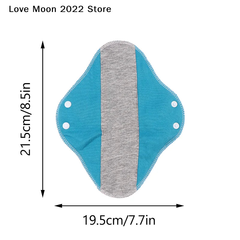 【LM】Thin Cloth Pads Soft Cotton Washable Feminine Panty Liners Sanitary Pads Napkin Daily Reusable Menstrual Hygiene Pads