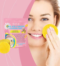 40/50pcs Turmeric Kojic Acid Cleansing Pads Exfoliating Pads Facial Sponges For Cleansing Exfoliating Daily Cleansing Skin Care - BlissFully
