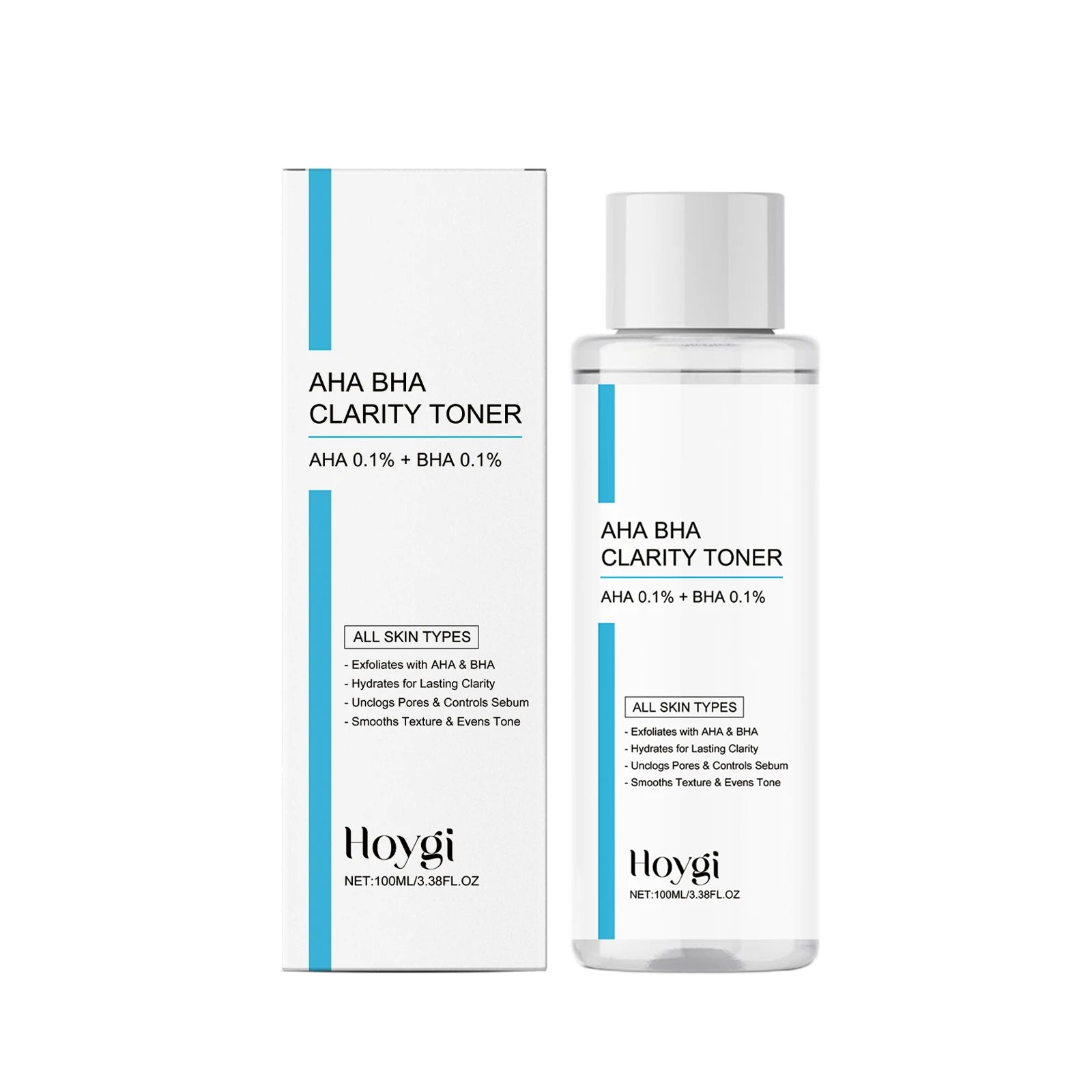 AHA BHA Toner Gentle Exfoliating Toner for Oily Skin Pore Refining Soothing Hydrating Facial Essence Daily Oil Control Skincare