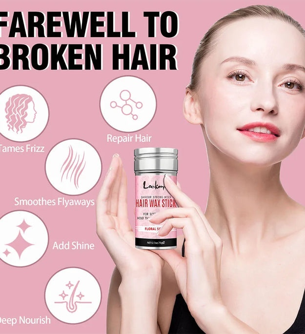 Professional Styling Wax for Women Anti-frizz Pomade Smoothing Broken Back Hair Mud Messy Hairs Control Wax Rod for Natural Wigs - BlissFully