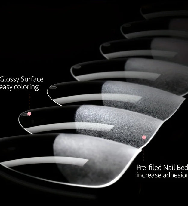 120Pcs Full Cover Press On Nail Tips Stiletto Almond Square Coffin French False Fake Soak Off Gel Nail Extension Tips Capsule