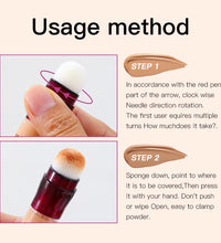 New Sponge Head Concealer for Dark Circles Freckles Acne Pigmentation and Blemishes Long Lasting Moisturizing Liquid Foundation - BlissFully