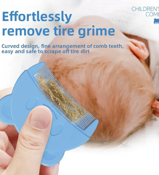 Bear-Shaped Baby Combs for Removing Cradle Cap: Hair Brushes for Boys & Girls, Newborn Scalp Combs to Clear Cradle Rust