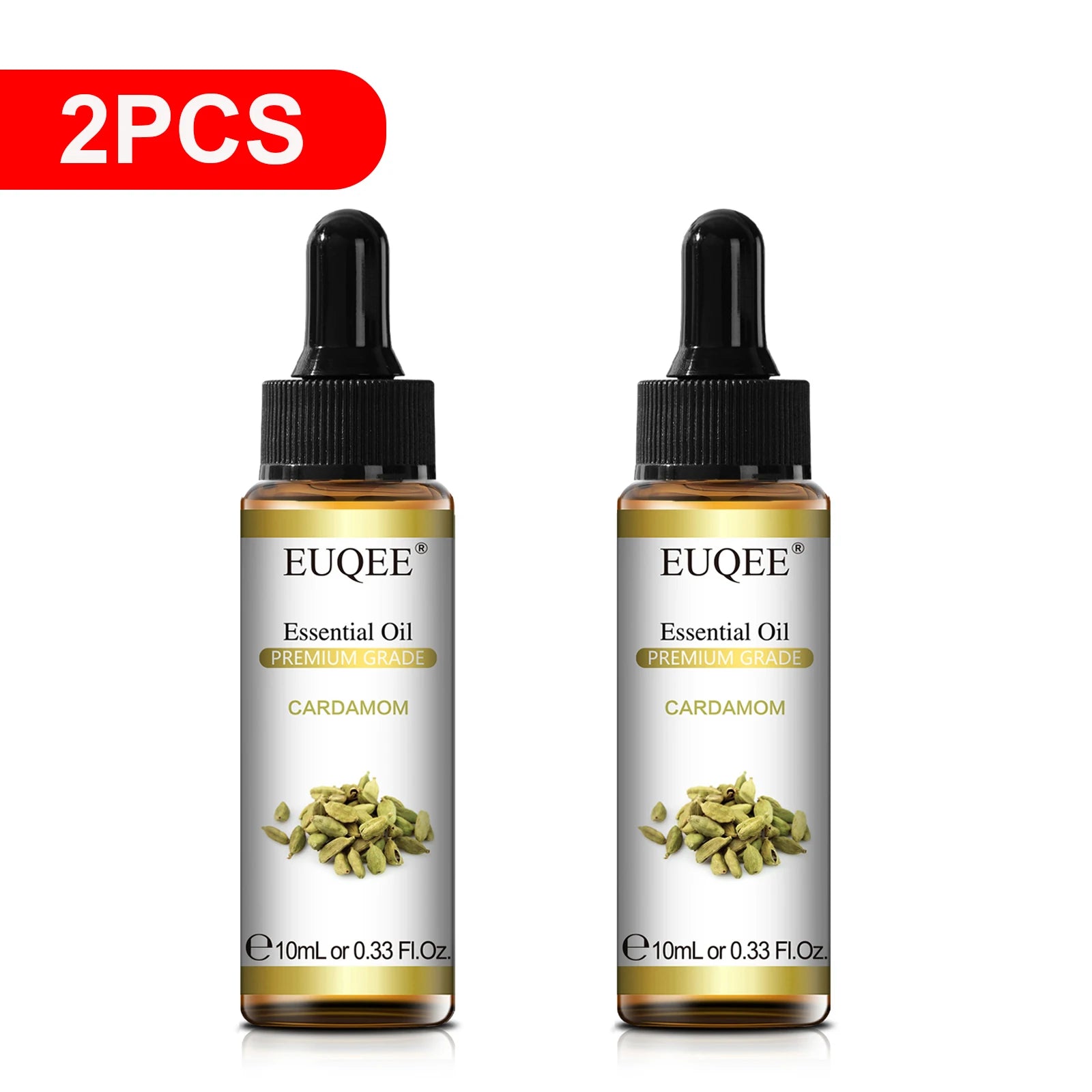 EUQEE 10ML Palo Santo Natural Essential Oil With Glass Dropper Oregano Cardamom Marjoram Fennel Lemon Eucalyptus Aroma Oils