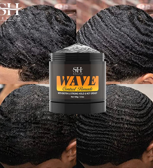 Anti-Hair Loss Pomade Hair Styling Nourishing Wax For Curly Black man Strong Hold 360 Waves Layered Style Edge Control Hair Gel