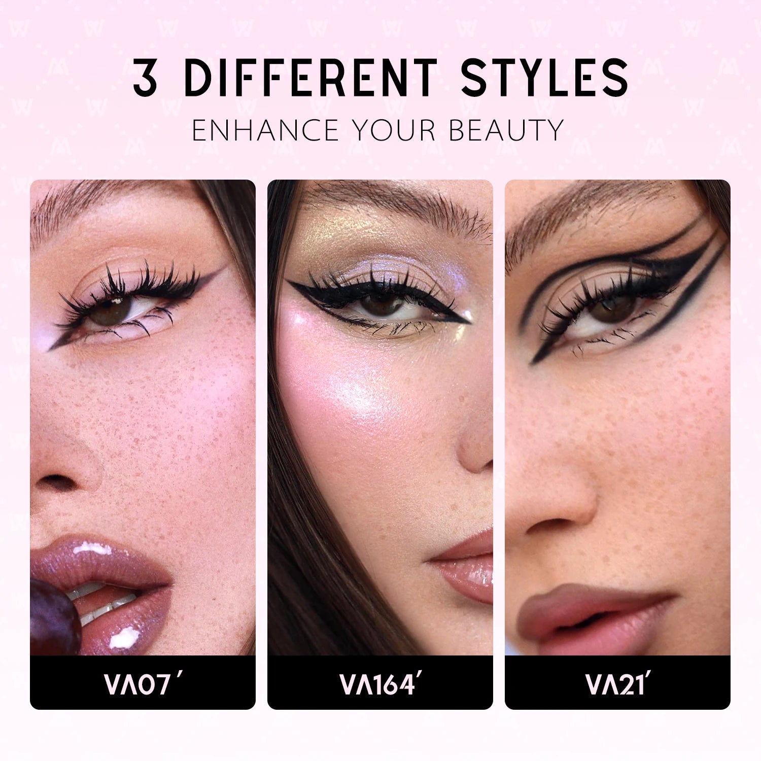 WOSHEER Manga Lash Clusters Kit Cat Lashes with Lash Bond & Seal Cluster Eyelash Extensions Mixed Tray Eyelash Clusters Kit