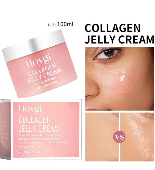 Collagen Jelly Cream Niacinamide Tightening Soothing Moisturizing Anti-Aging Firmness Hydration Skincare 100ml Face Gel