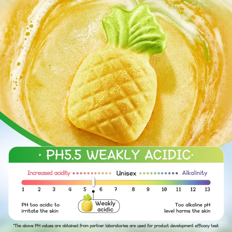 Pineapple Scented Bath Salt Balls Floating Ball Clean Fragrant Bath Salt Balls for Aromatic Bathing