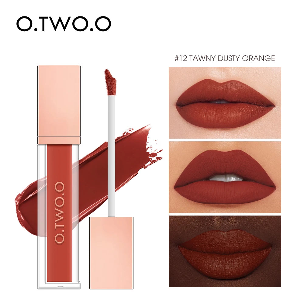 Velvet Matte Lip Gloss Tint 12 Shades Waterproof Long Lasting Nonstick Cup Liquid Lipstick Makeup Cosmetics For Women