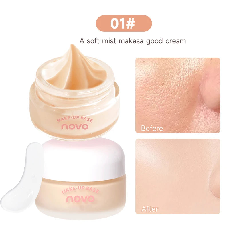 Hydrating Facial Primer Cream,Long-Lasting Smooth Base And Brightening, Non-Greasy,  Gentle & Oil Control Concealer