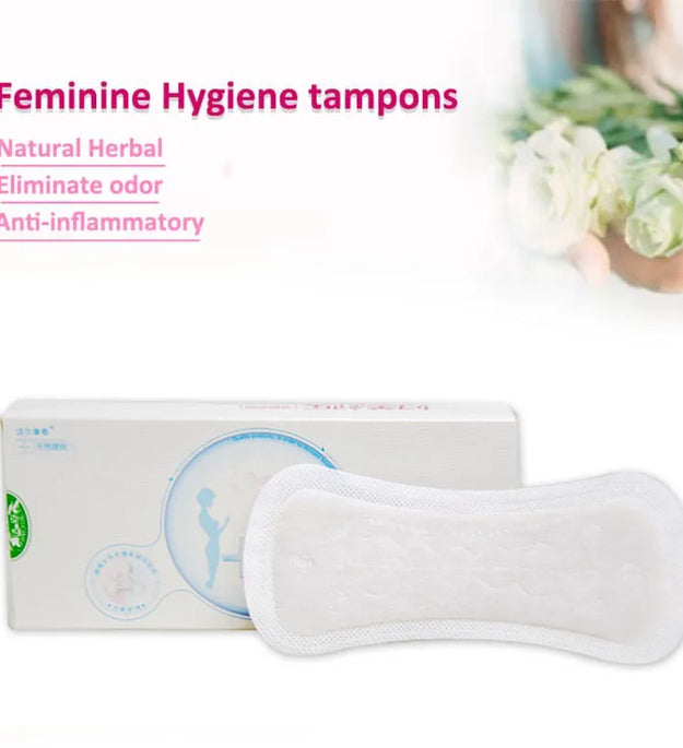 Natural Herbal Feminine Hygiene Fuleshu Tampons Pads For Women Health Pubic Care Gynecological Pad Strip