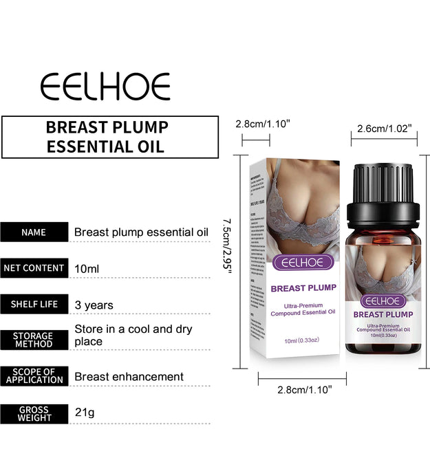 EELHOE Breast Enlargement Oil Breast Growth Hormone Strengthen Skin Elasticity Moisturizing Skin Care Body Firming Massage Oil