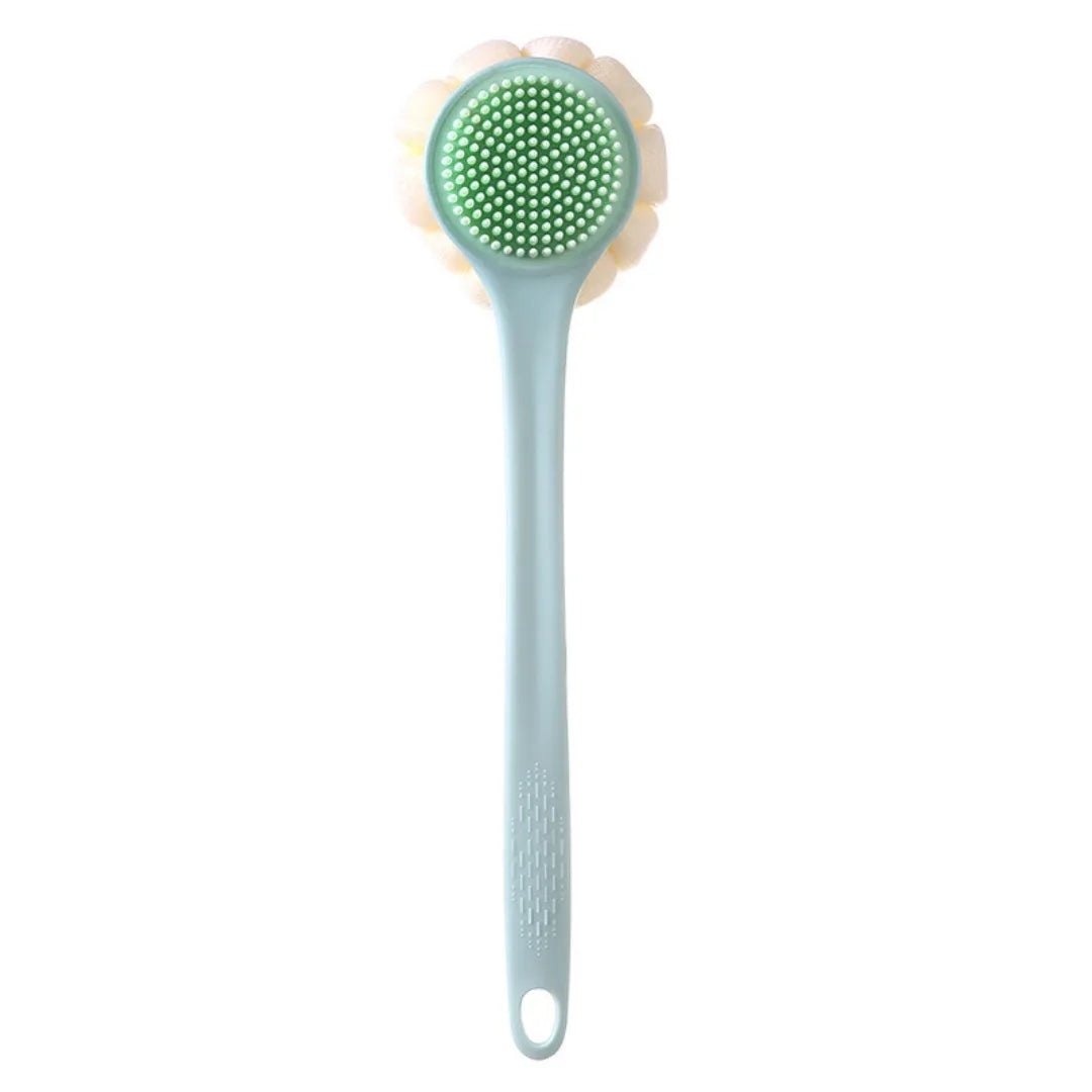 1pc Long Handle Back Brush for Shower Soft Silicone Body Exfoliating Bath Brush Skin Health Shower Back Scrubber Bath Supplies