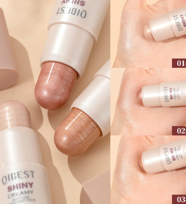 Highlight stick Clear and smart,water-sensitive face brightening and grooming,pearlescent fine flash three-dimensional highlight