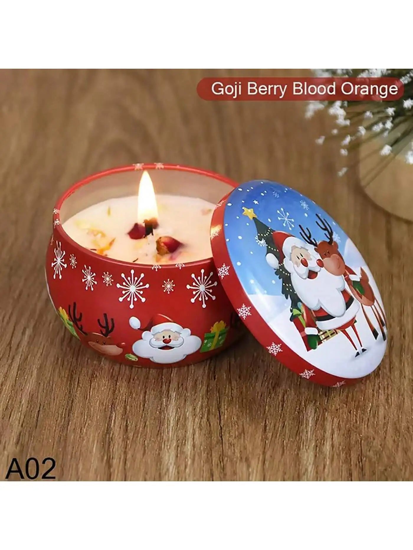 Christmas Aromatherapy Candles Santa Claus Snowmen Tin Cans Candle Christmas Decoration For Home Xmas New Year 2025 Navidad