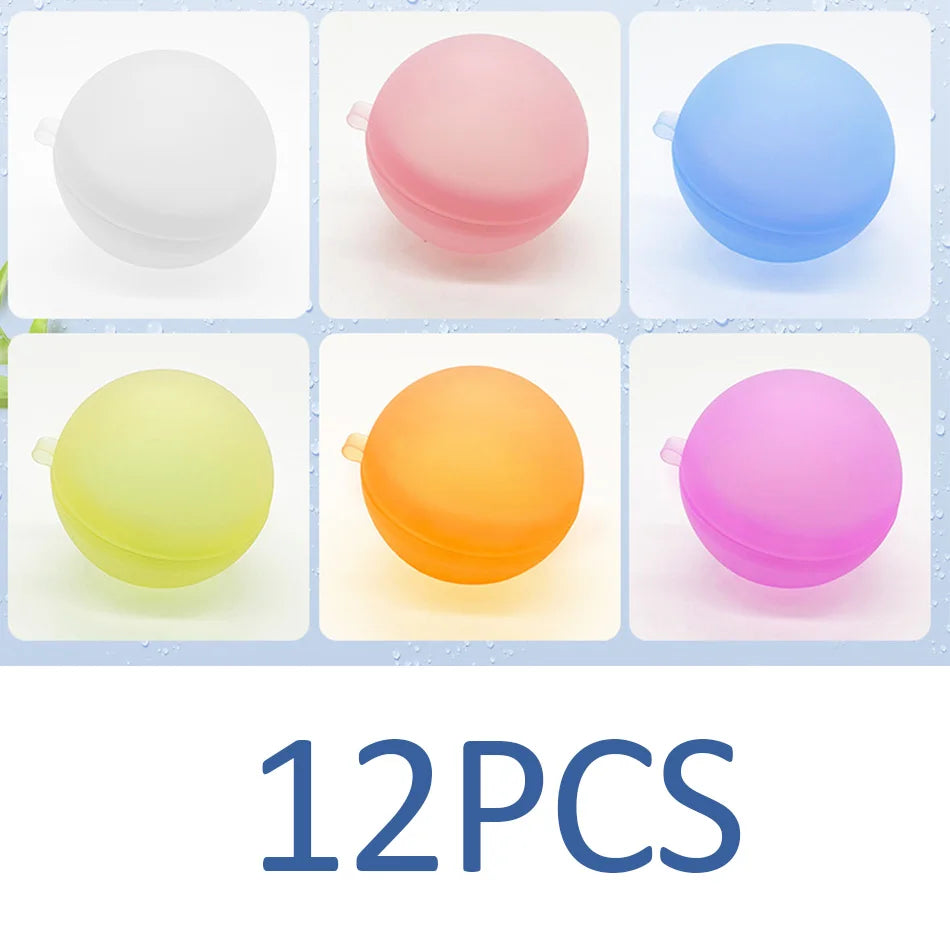 New Reusable Water Balloons Refillable Water Balloon Quick Fill Self Sealing Water Bomb Splash Balls for Kids Swimming Pool