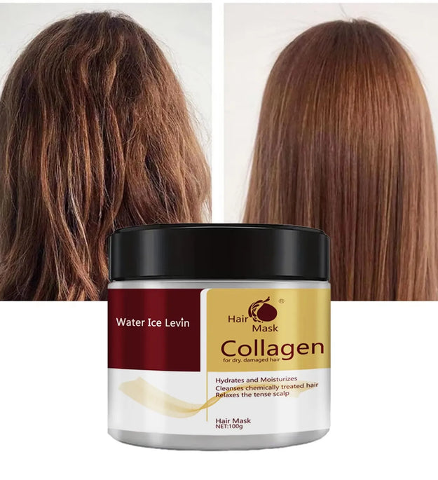 Collagen Hair Care Deep Repair Conditioning Moroccan Argan Oil Hair Mask EssenceFor Dry Damaged Hair Repair Revitalize Hair Care