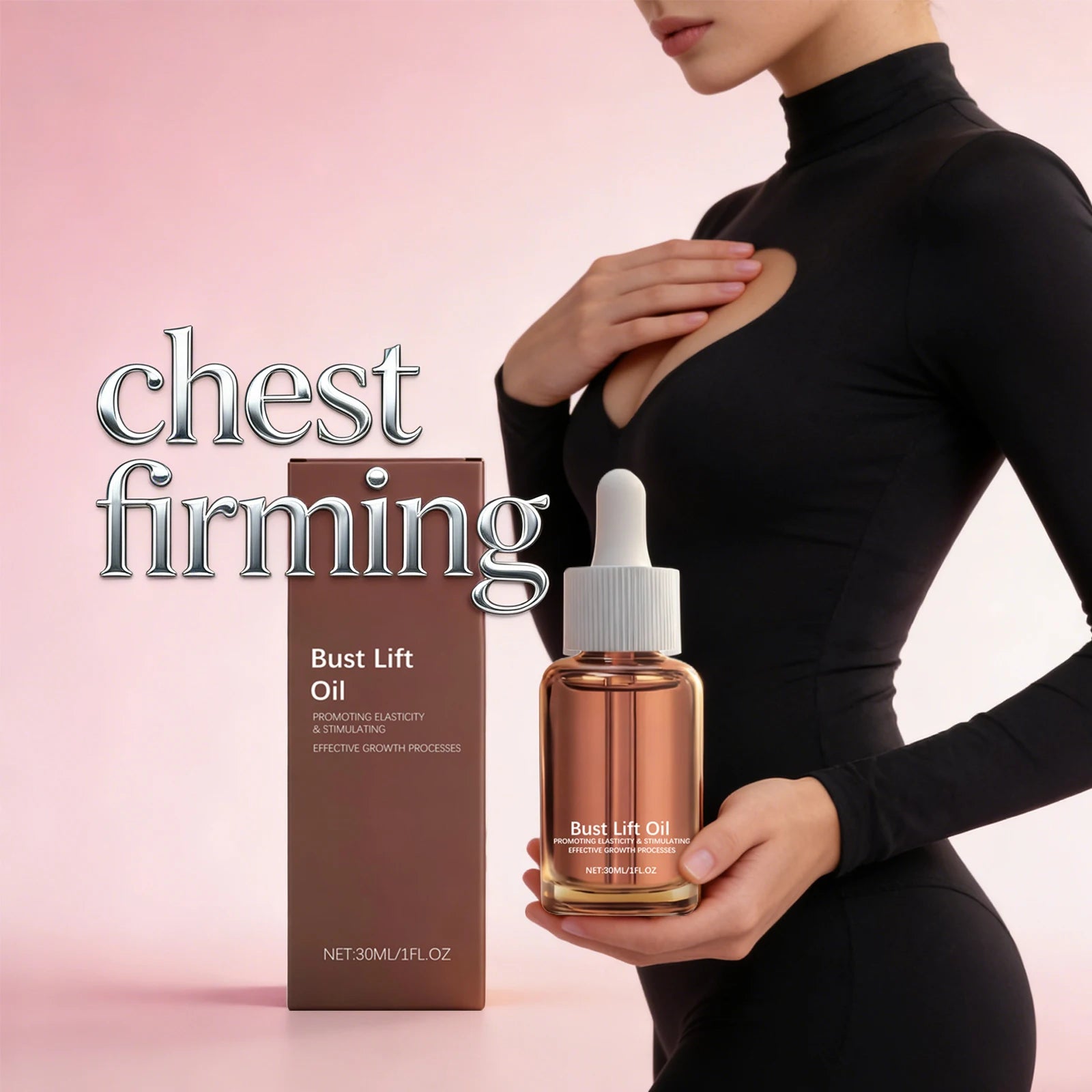 Bust Lift Oil Breast Enhancement Essential Oil Promote Elasticity Chest Firming and Lifting Nourishing Smoothing Body Skin Care