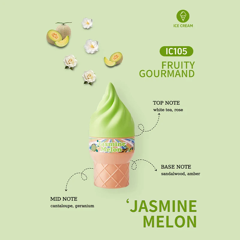 60ml Ice Cream Sweet Women's Perfume Long-lasting Fresh Vitality Floral Fragrance Eau De Toilette Charming Date Fragrance Spray