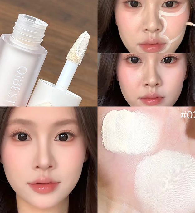 QIBEST Liquid Contour Highlighter Multi-purpose Blush Cream Matte Face Blusher Cheek Tint Bronze Contouring Makeup For Women