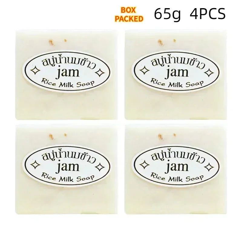 4 Pack JAM Original Rice Milk Soap from Thailand Handmade K-Brother Goat Milk Soap for Dropsshipping