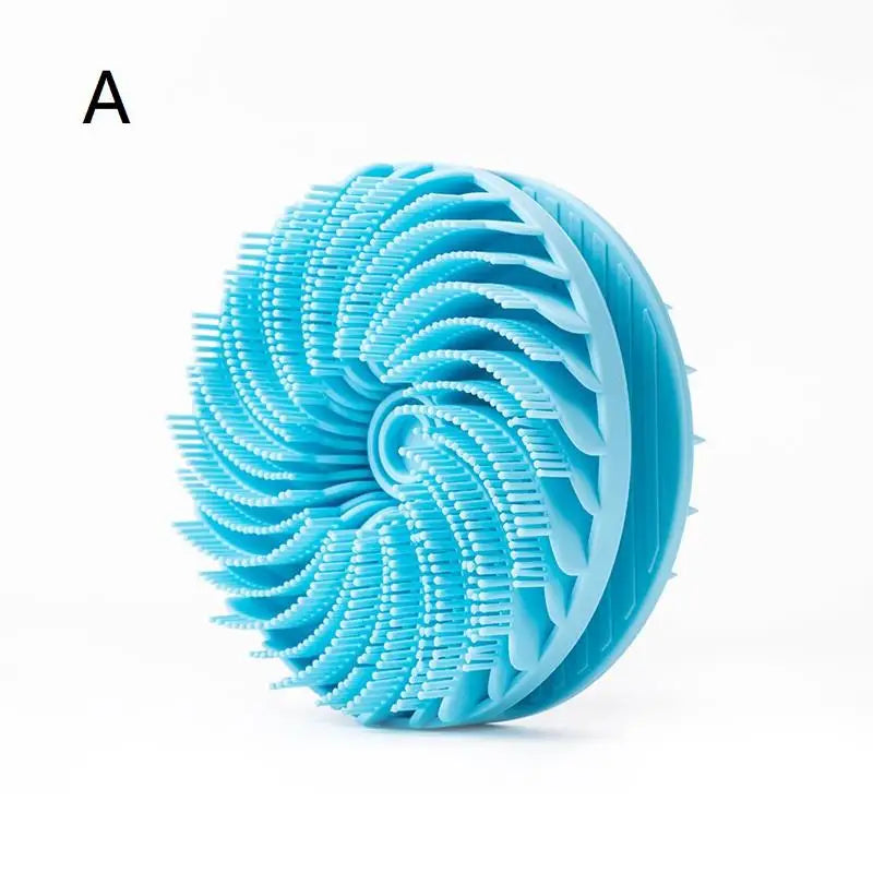 Silicone Body Scrubber Loofah Double-Sided Bath Brush Shower Scrubber And Scalp Massager Shampoo Brush For Kids Women Men