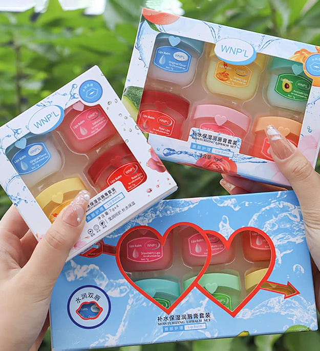 4/6/8pcs Moisturizing Lip Balm Sets Lipstick Makeup Natural Plant Base Moisturizer Lip Balm Anti-Cracking Lips