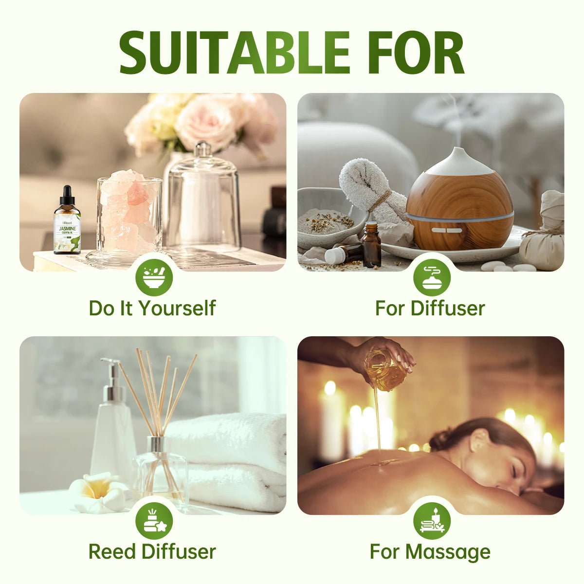 Jasmine essential oil facial skin care oil moisturizing body care massage oil aromatherapy essential oil lasting fragrance