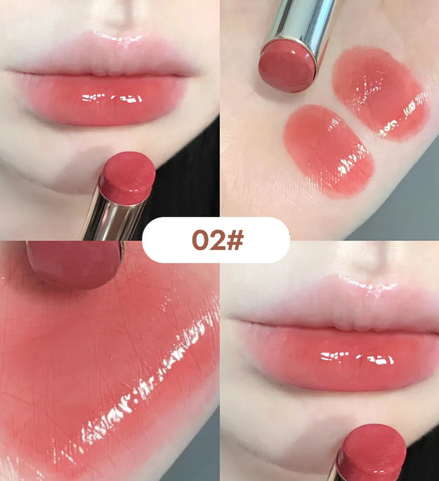 Silky Glossy Lipstick Gege Bear Pump Lips Moisture Water Bomb Comfortable Ultra Sheen Non-Stick Cup Lip Balm