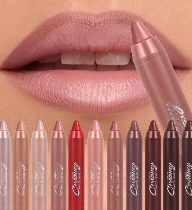 Multiple Colors Matte Lip Liner, Use As Lip Liner and Lipstick, Easy To Accurately Apply, Waterproof Long-lasting Non-stick