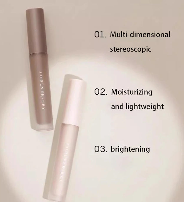 Forever Key Liquid Contour Stick Matte Hydrating Lightweight for Nose Shadow Contouring Highlighting Side Brightening Makeup